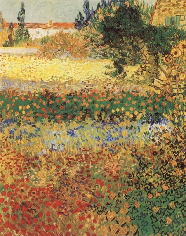 Vincent Van Gogh Garden in Bloom oil painting picture